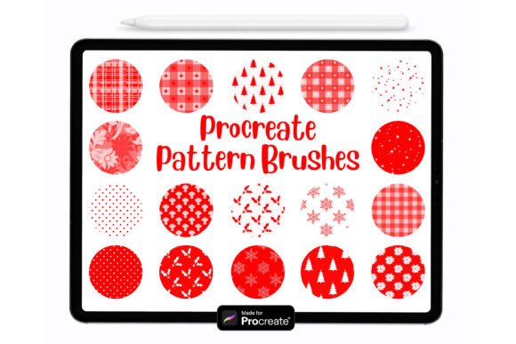 Download 20 Procreate Christmas Pattern Brushes - Pattern brushes Collection