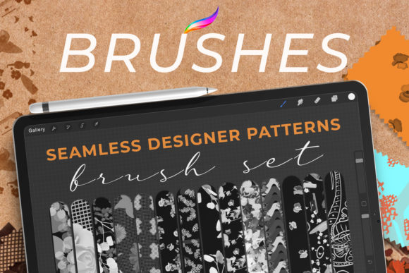 Download Seamless Pattern Brushes for Procreate - Pattern brushes Collection