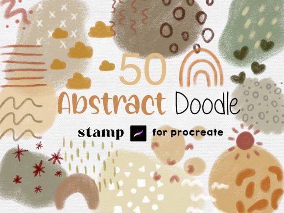 Download Procreate Boho Abstract Stamps Shapes - Boho Collection