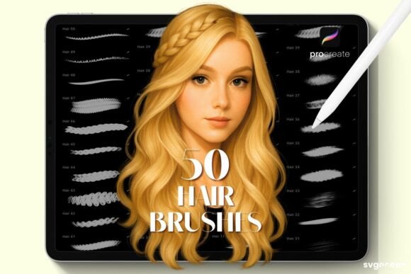 Download Procreate Hair Brushes - Procreate hair Collection