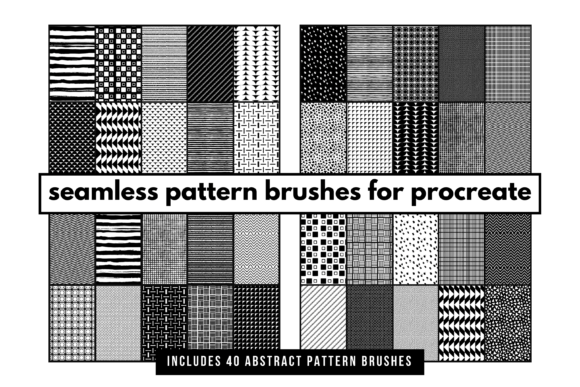 Download Seamless Pattern Brushes for Procreate - Pattern brushes Collection