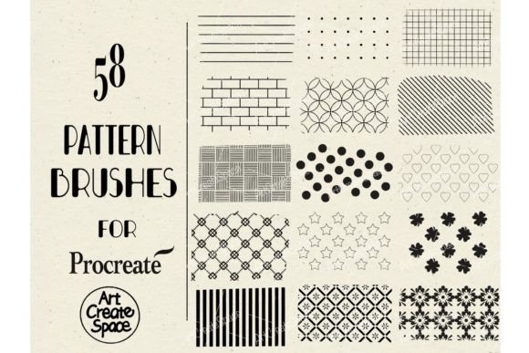 Download Procreate Pattern Brushes First Set - Pattern brushes Collection